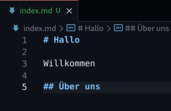 Einfaches Markdown